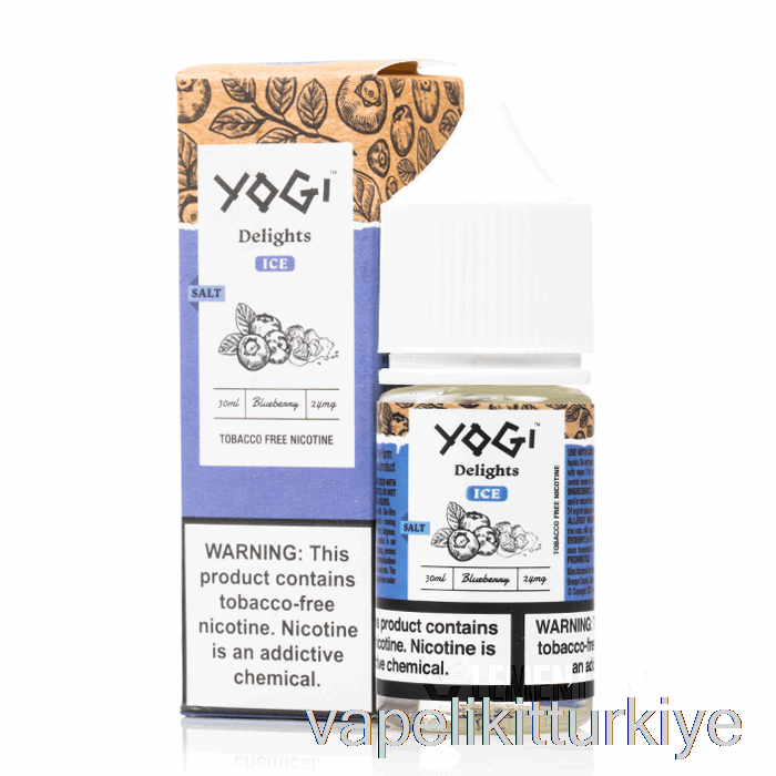 Vape Elektronik Sigara Yaban Mersini Buz Tuzları - Yogi Lezzetleri - 30ml 50mg Promosyon